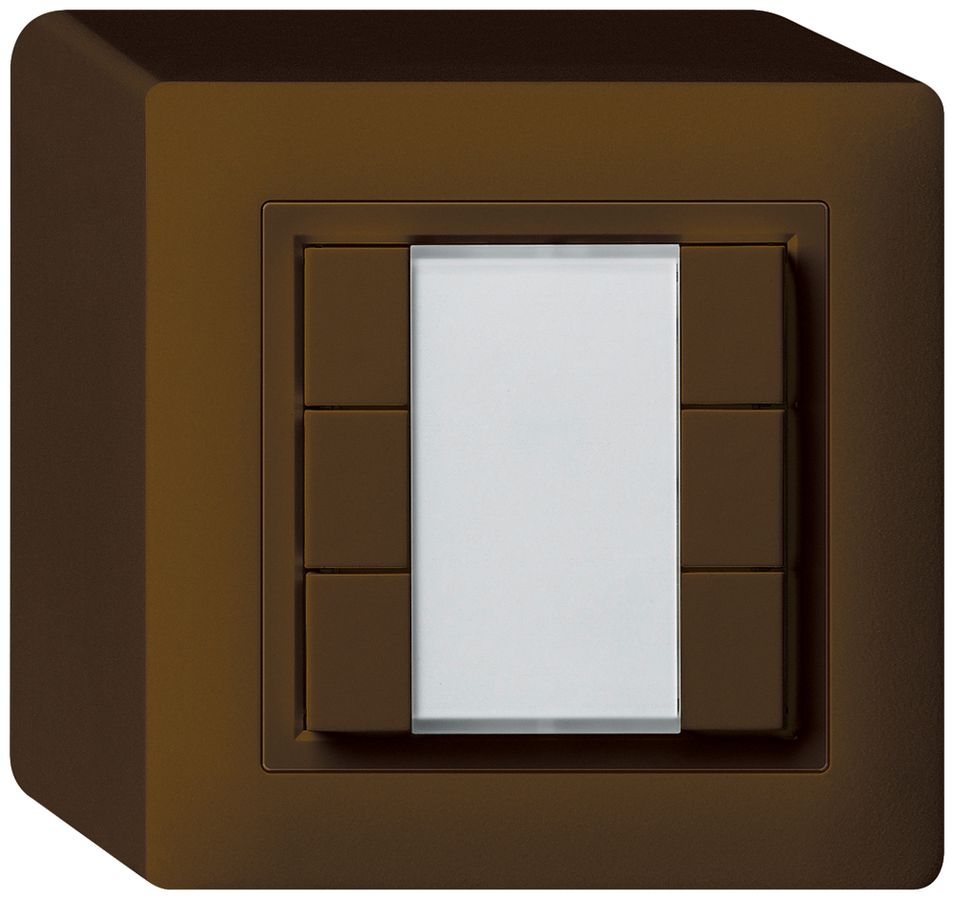 AP-Universaltaster 6×kallysto ohne LED braun