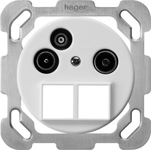 UP-Antennendose TV-R-Daten HMS basico B 19dB weiss