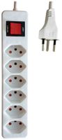 Presa multipla ELBRO 6×T13 10A 2300W 5m bianco IP20