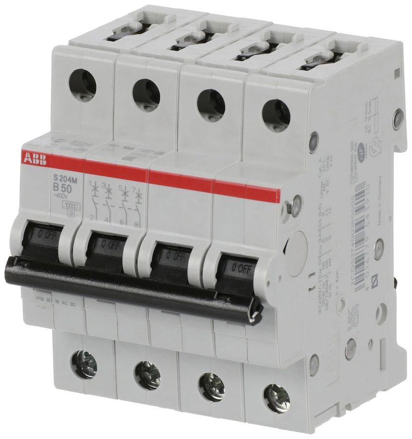 Disjoncteur ABB S204M-B50 50A B 10kA