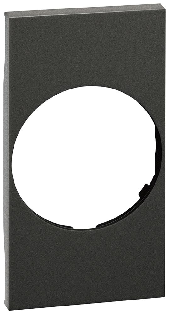 Abdeckung Living Now 2 Module für Schuko-Steckdose schwarz