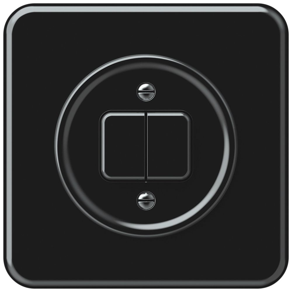 Interruttore a pulsante INC origin sch 3 + NO/NC 92×92mm nero