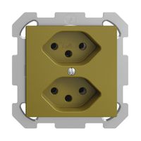 UP-Steckdose EDIZIOdue 2×T13 olive