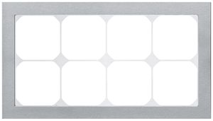 Abdeckrahmen KAL.art 2×4 154×274mm Edelstahl gebürstet