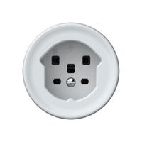 Steckdose origin 1×Typ 25 16A 230V 60×60mm weiss