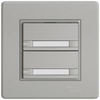 UP-Universaltaster EDIZIO.liv UNI SNAPFIX® 5…48V m.LED blau 2× 2-Tbed.Pap.hgu