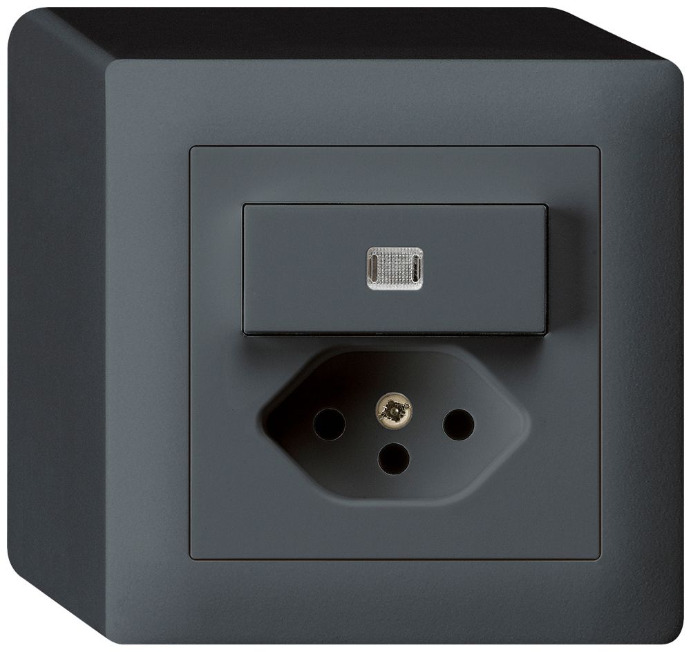 Combinazione luminosa AP AR/1L+T13 antracite kallysto