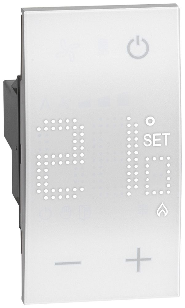 Thermostat Living Now avec display 230V 2 modules blanc