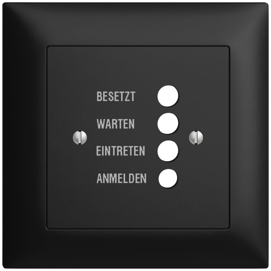 Kit front. INC EDIZIOdue nero 88×88 per stazion.d.porta 1334.D