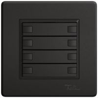 Poussoir universel ENC EDIZIO.liv UNI SNAPFIX® s.LED 4× comm.2T no