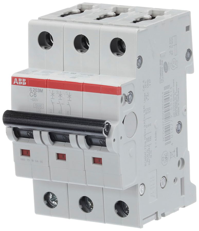 Disgiuntore ABB S203M-C6 6A C 10kA