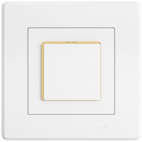 UP-Leuchtdruckschalter EDIZIO.liv SNAPFIX® 3/2L Seitenlinse LS gelb ws