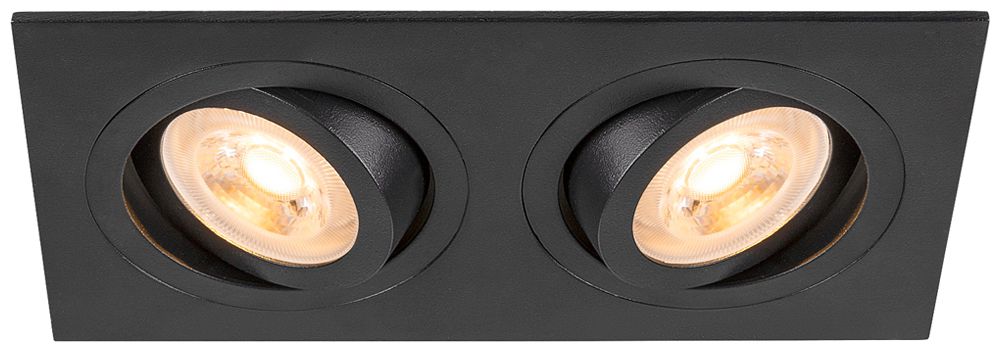 EB-Spot SLV NEW TRIA GU10 2×10W 170×90mm schwarz