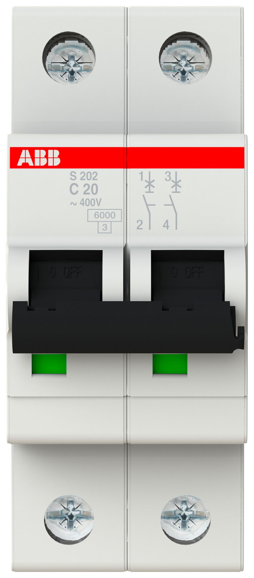 Leitungsschutzschalter ABB S202-C20 20A C 6kA