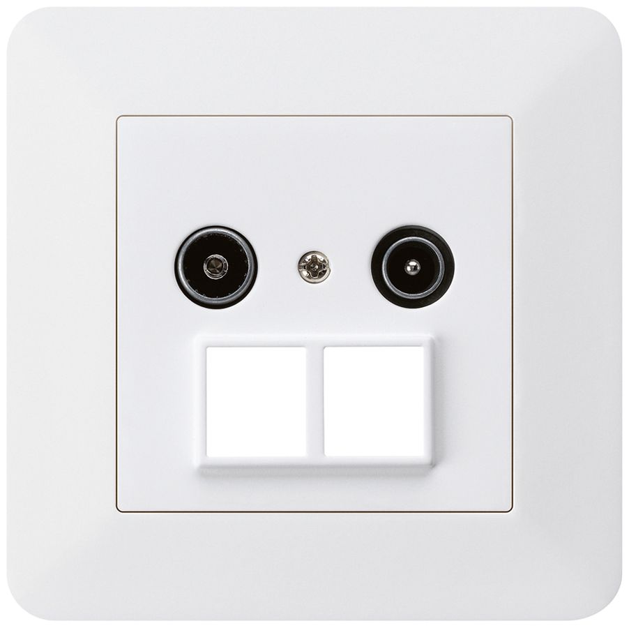 UP-Antennendose R/TV HMS kallysto.trend 23dB weiss