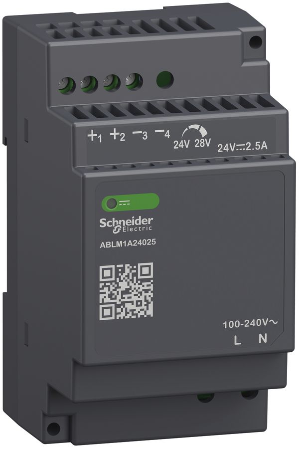 Spannungsversorgung SE MODULAR, getaktet, 100…240VAC, 24VDC, 2.5A, 60W