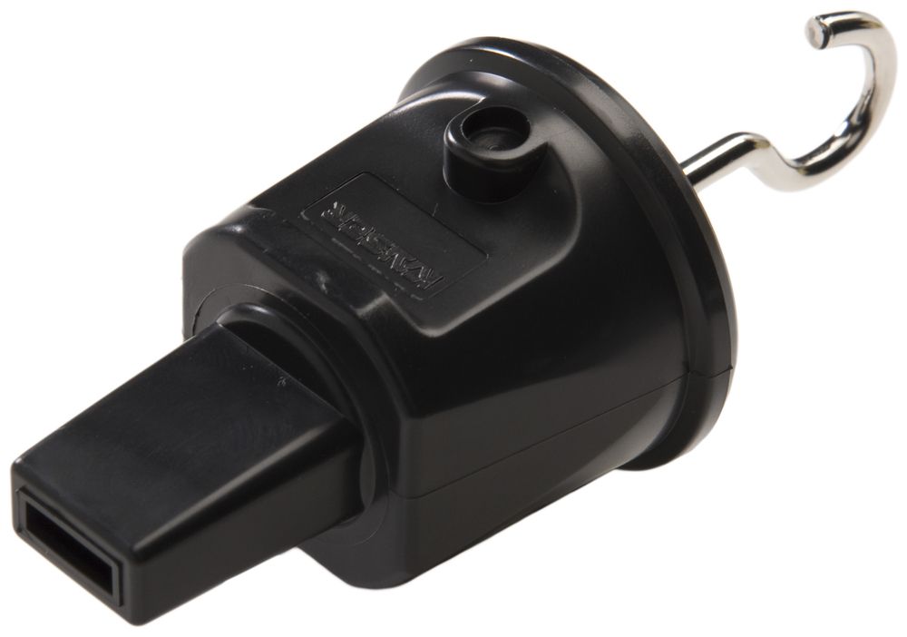 Endstück für Flachkabel, mit Befestigungshaken, IP44, schwarz