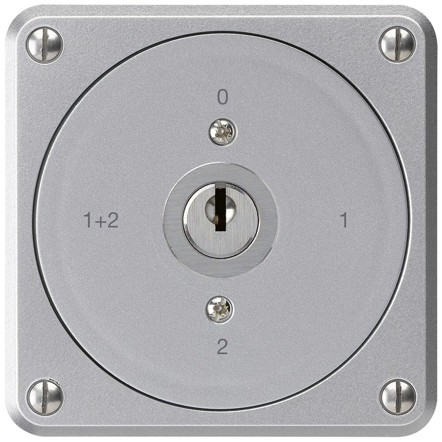 UP-Schlüsselschalter robusto ohne Klappdeckel 1/1P aluminium