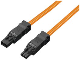 Anschlusskabel Rittal SZ 2500.435 Stecker 3P/Buchse 3P 230V orange 0.2m
