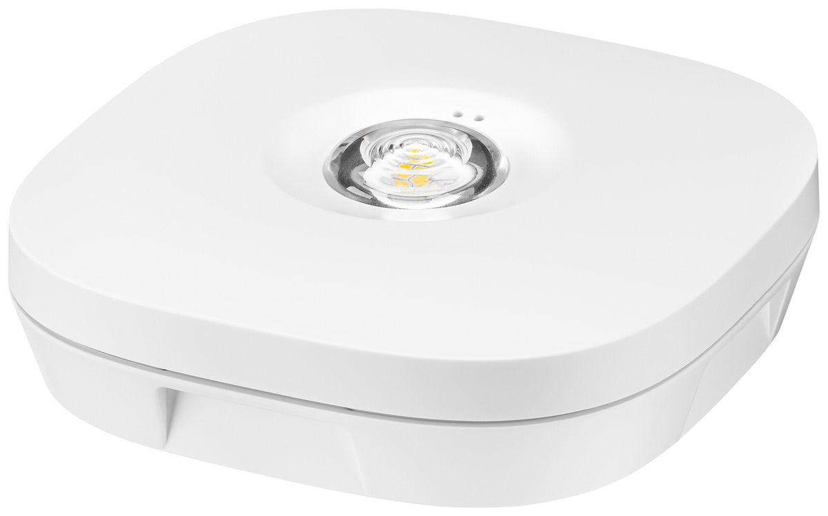 Lampada d'emergenza LED Tridonic EM R2A 6500K 3h auto-test 123×52.85mm bianco