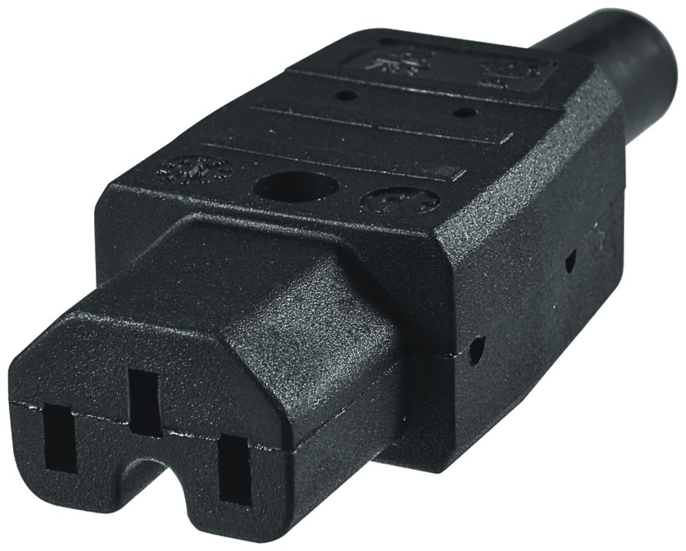 Prise d'appareils Steffen 120° SEV 123 C15 noir