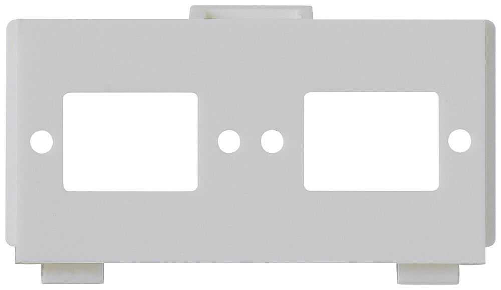 Modulo multimedia M3 FO vuoto per 2×SC2×LC grigio chiaro