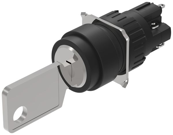 Interrupteur à clé INC EAO51 Ø18mm 1O+1F 0-I retrait 0+I