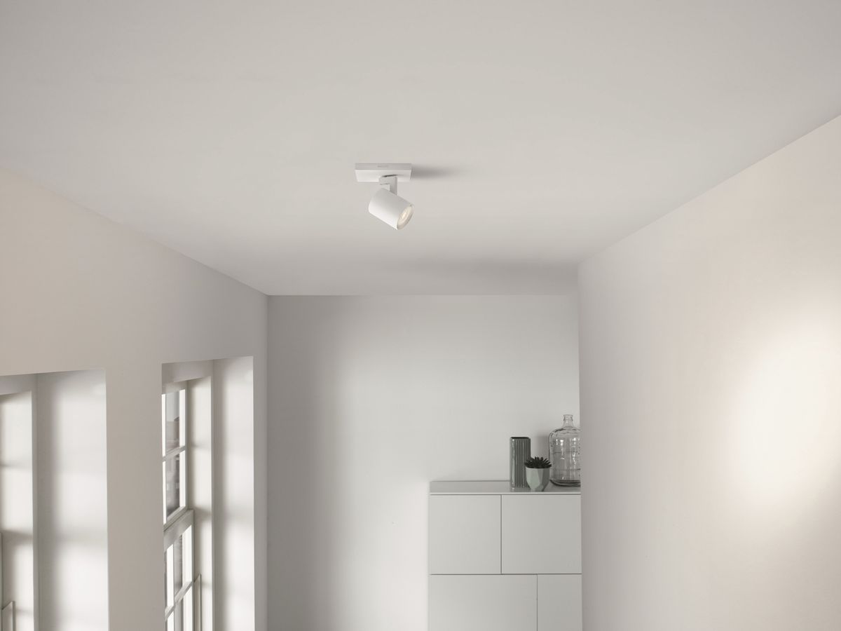 Plafonnier myLiving Runner, GU10 3.5W 2700K LED 90×107×110mm IP20 blanc