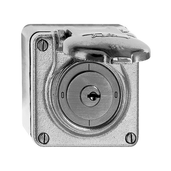 Interr.rot.bagn.0/4P Al nat.c.serratura di sicur.