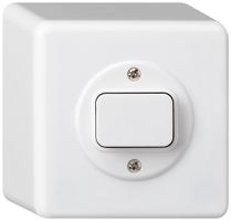 AP-Druckschalter basico 3/2L weiss