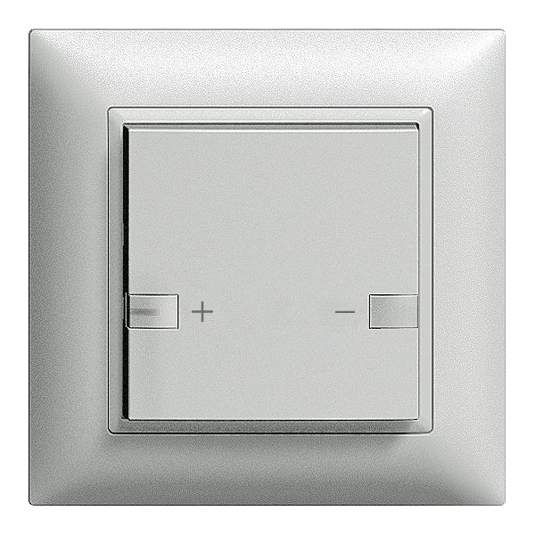 UP-Dimmer LED EDIZIOdue ZEP mit LED 1×Taste 2×Bedienung silver