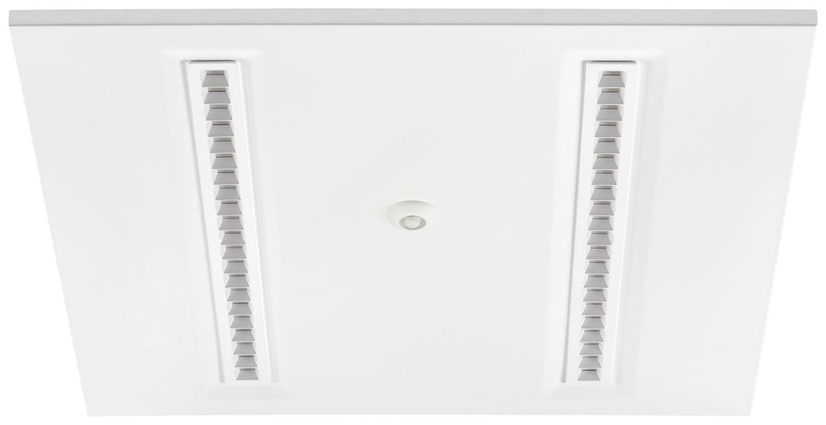 EB-LED-Deckenleuchte Sylvania OptiClip 625 PIR 27W 3300lm 840 IP40 DIM weiss