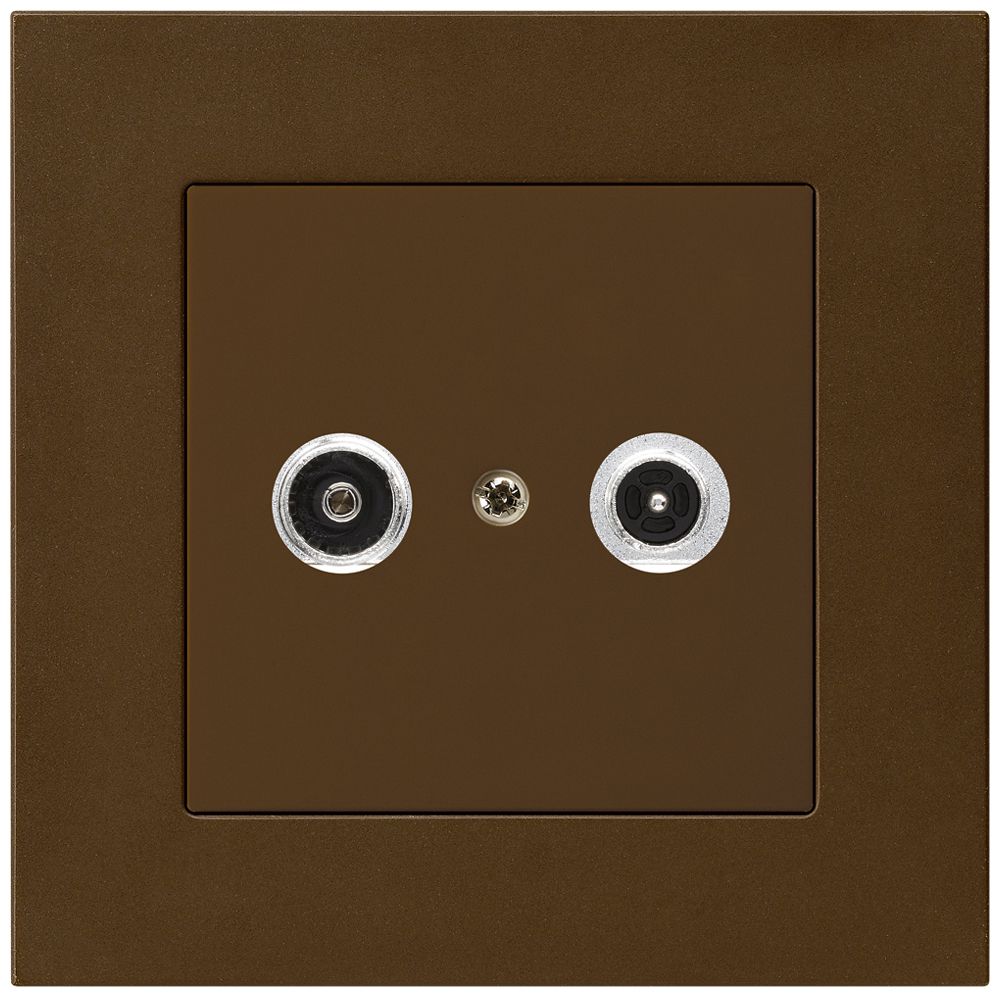 UP-Antennendose kallysto.pro R/TV 14dB 2GHz braun