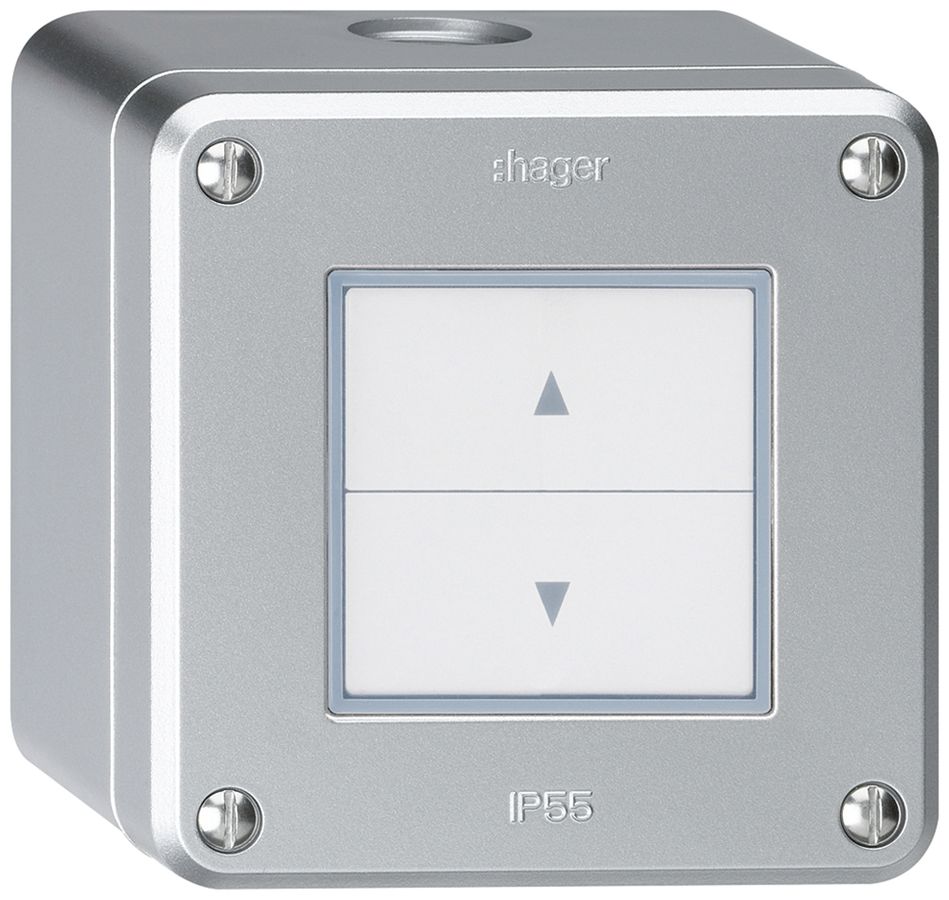 AP-Storentaster robusto IP55 aluminium mit 2 Funktionstasten