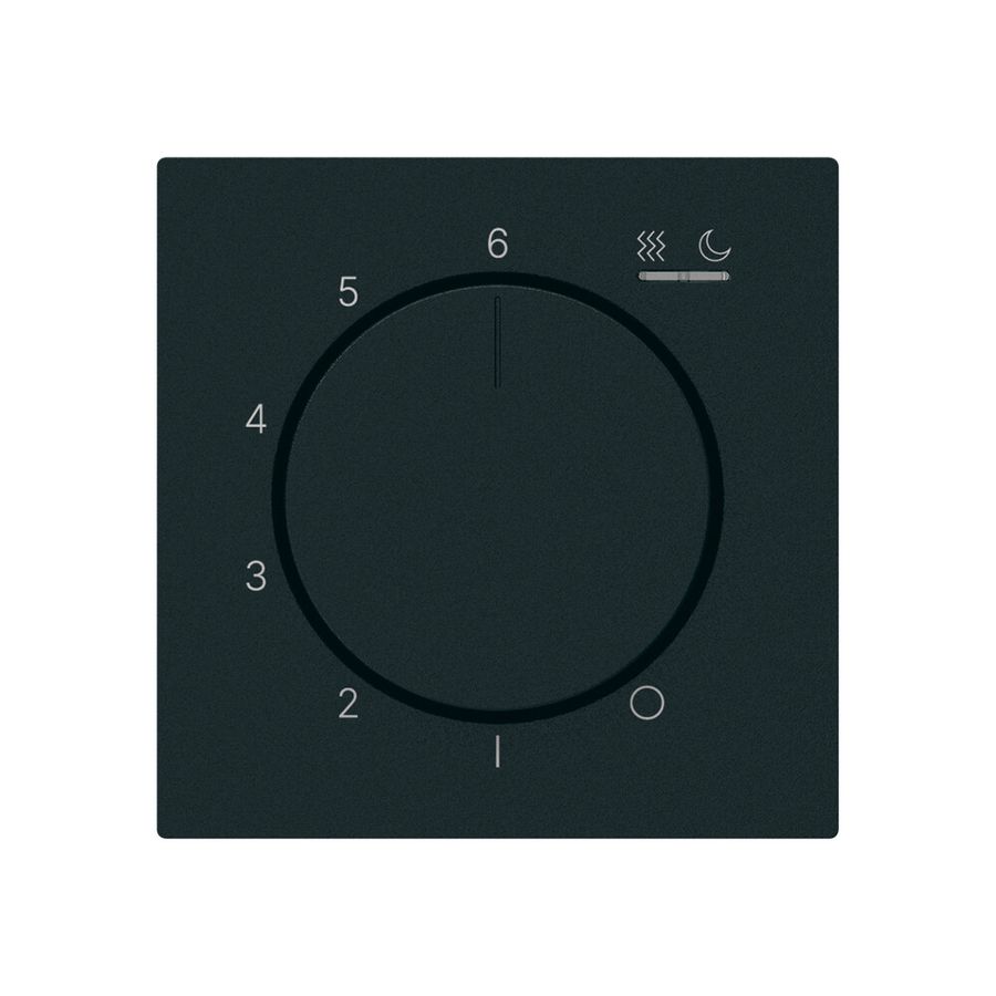 Raumthermostat kallysto An/Aus 230VAC 4A 60×60mm schwarz