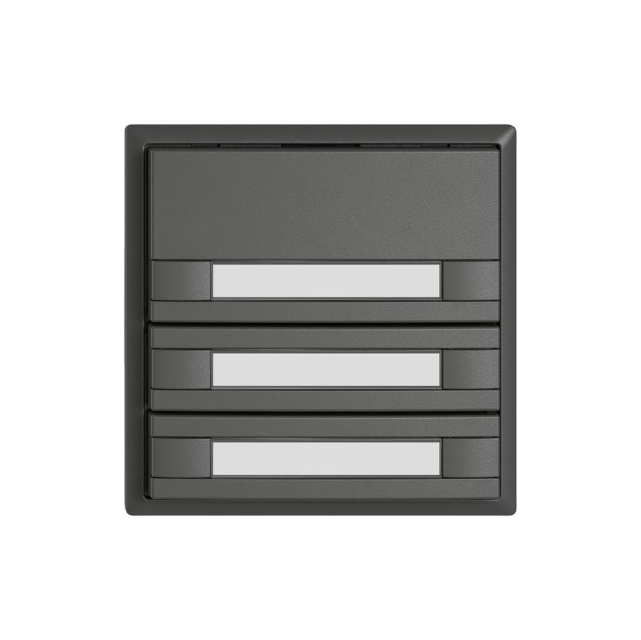 Pulsante KNX RGB EDIZIO.liv SNAPFIX® sensore temp.s.LED targ.3× com.2T grs