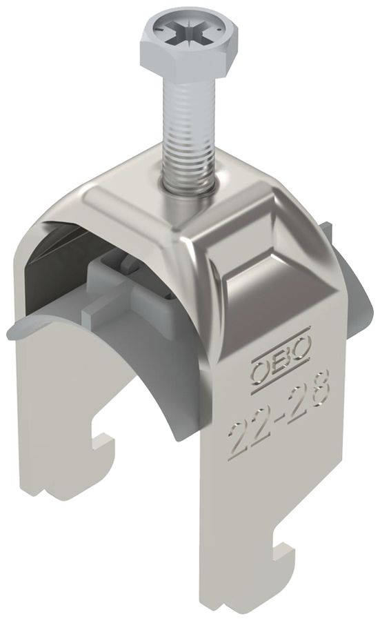 Fixation rapide BET 2056 pied à N matière synthétique 22…28mm 1×câble A2 1.4301