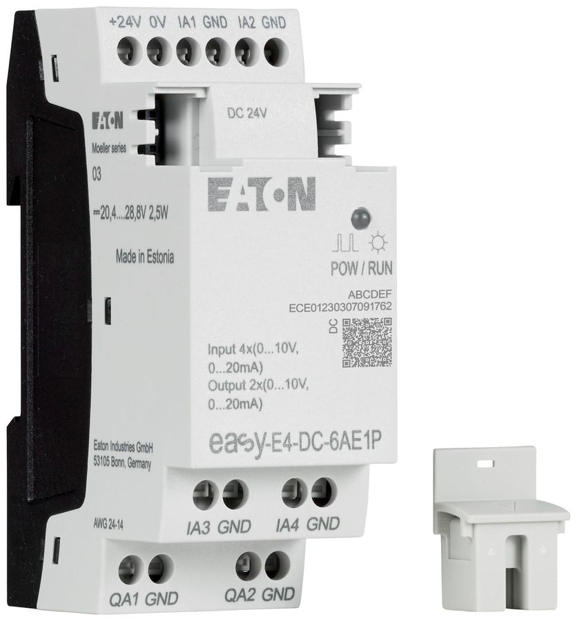 Modulo logico AMD Eaton EASY-E4-DC-6AE1P 20.4…28.8VDC 4×AI 2×AO