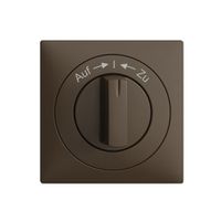 Frontset EDIZIOdue Auf->I<-Zu coffee 60×60mm für Schwenktaster