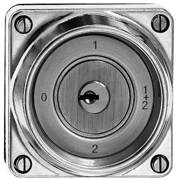 EB-Drehschalter feucht 1/1L Al kugelp. mit Sicherheitsschloss