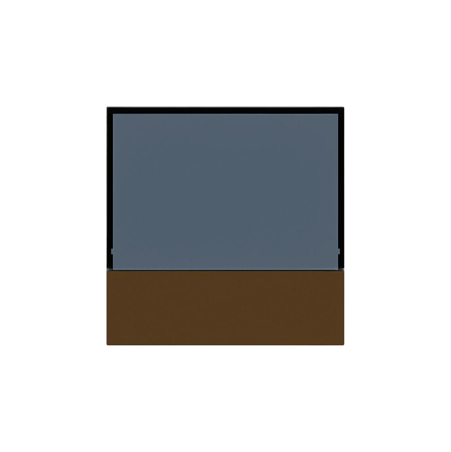 Placca frontale KNX Hager kallysto per termostato marrone