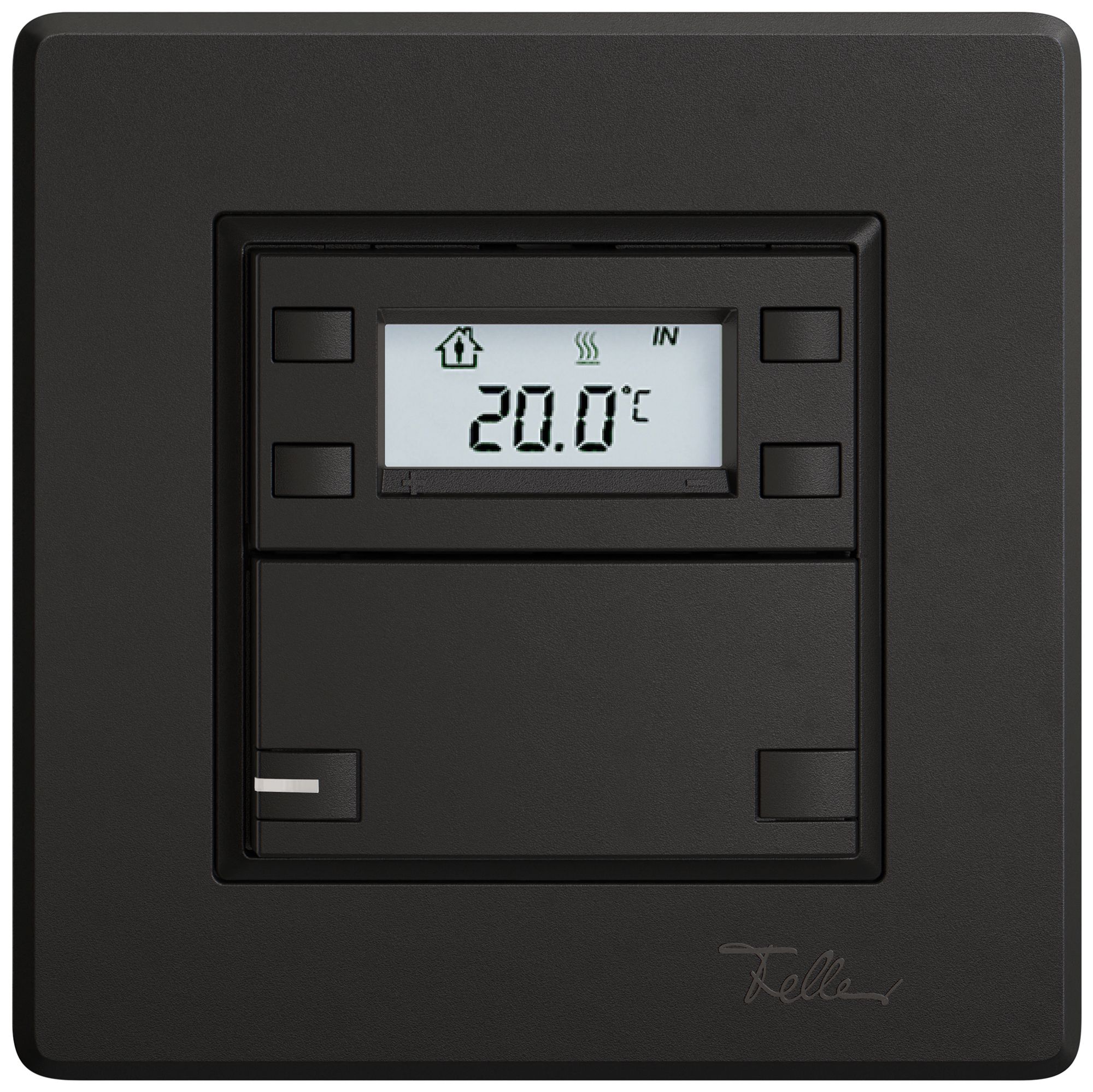 Poussoir RTH ENC EDIZIO.liv SNAPFIX® a.RGB-LED 1×touche comm.2T no