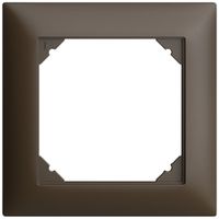 Abdeckrahmen EDIZIOdue 1×1 88×88mm umbra