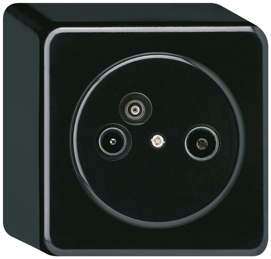 AP-Antennendose TV-R-Daten basico 2GHz 11db schwarz