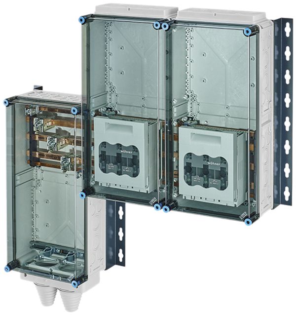 Verteiler Hensel Mi 2×3×NH 1, 250A, Sammelschiene 400A 5-polig