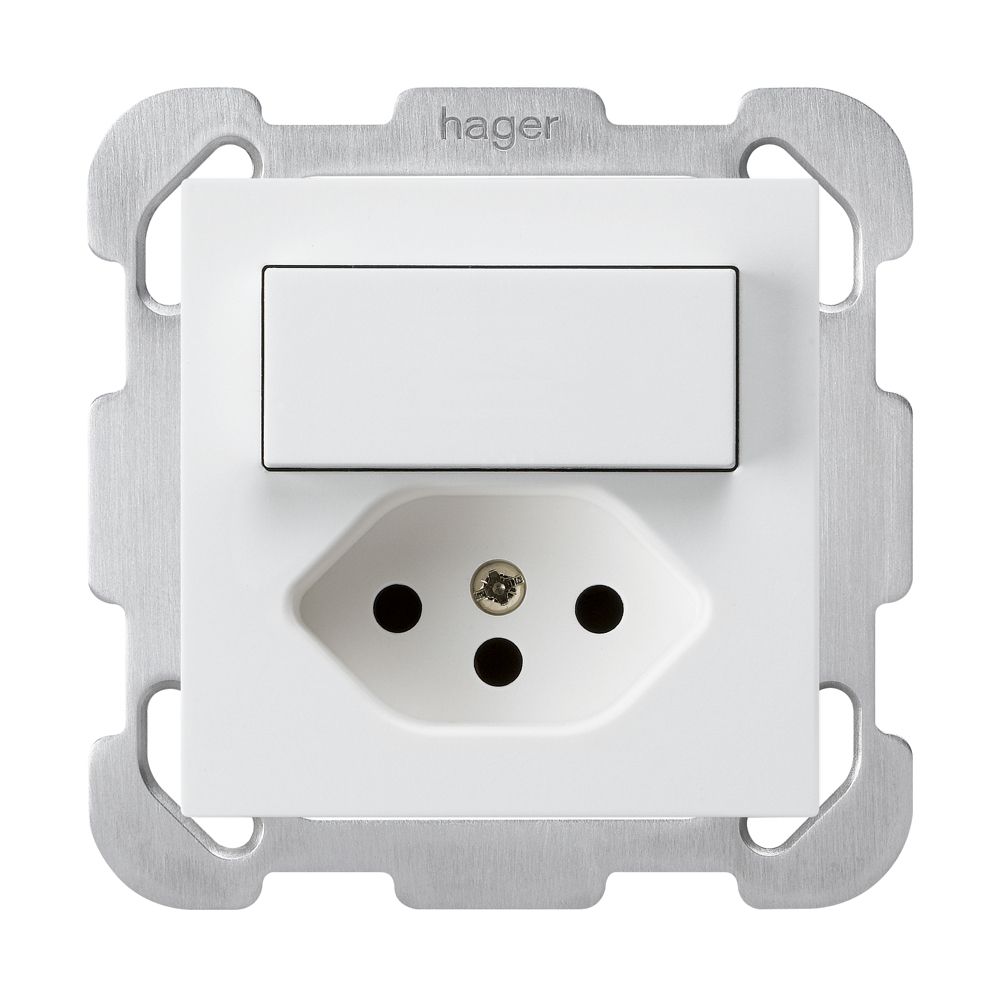 UP-Kombination 3/1P+T13 weiss kallysto mit Kinderschutz mit Befestigungsplatte