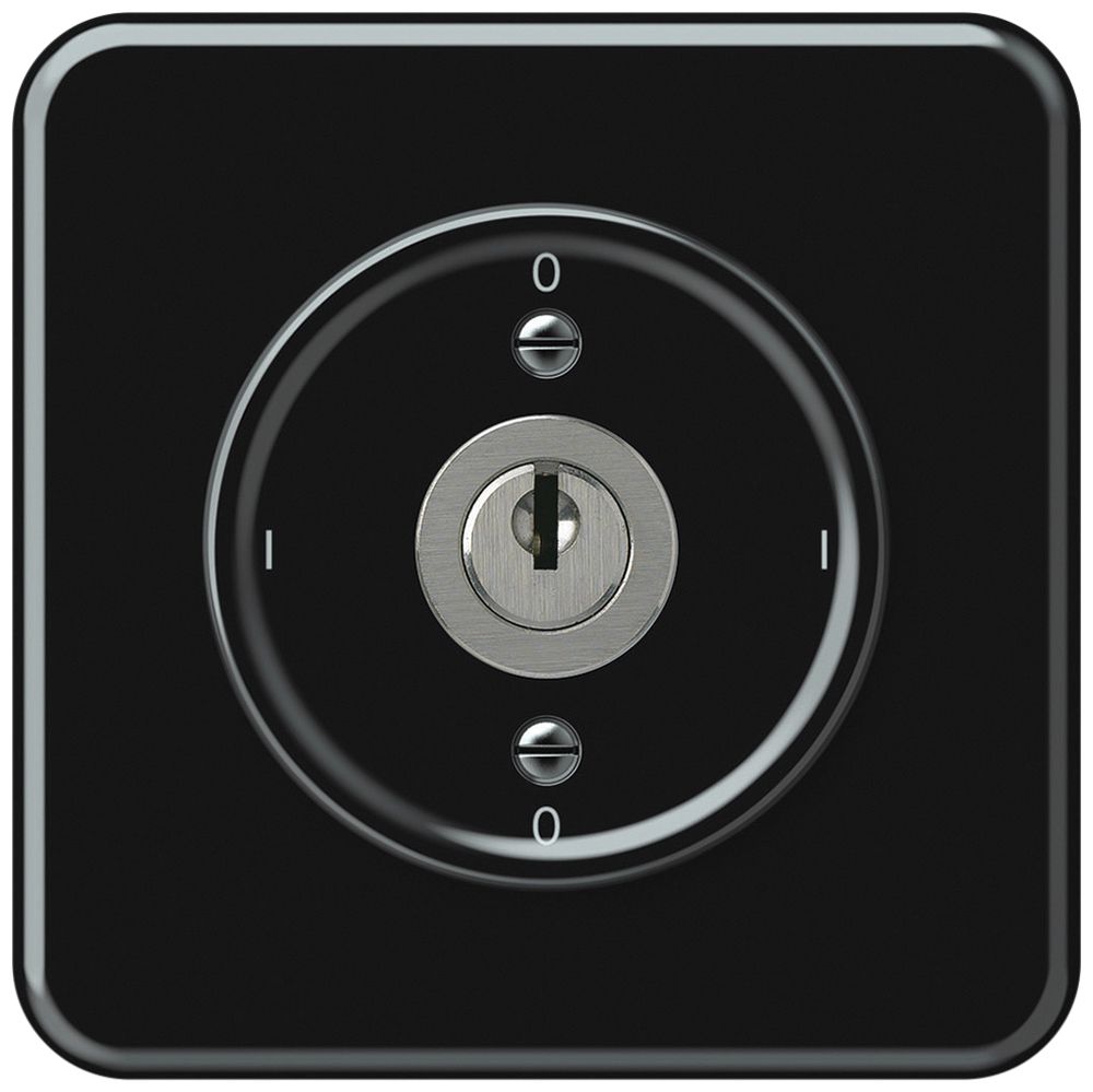 Interruttore a chiave INC origin interruttore 0/1L 16A 250V 0-I-0-I 92×92mm nero