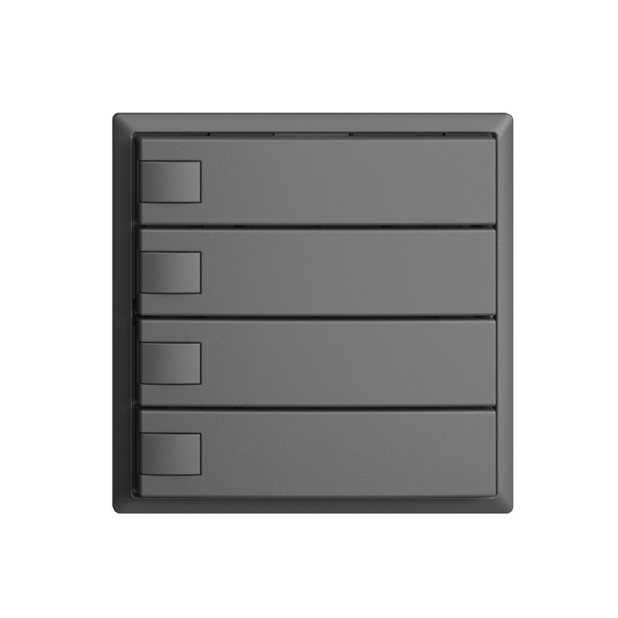 Poussoir KNX RGB EDUE, 250mW, s.LED, 4×poussoir, comm.1×touche, grf