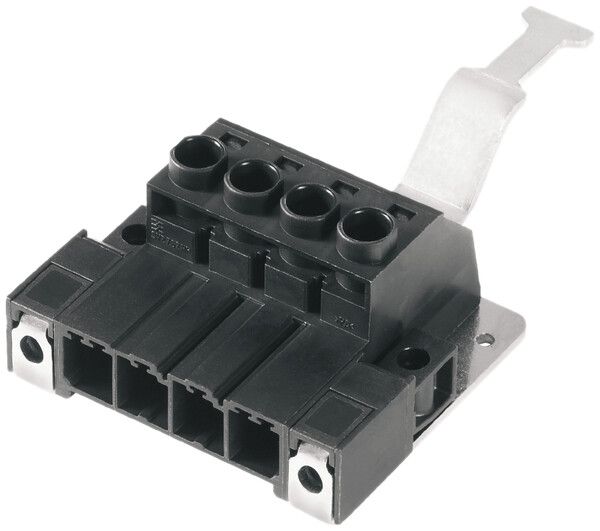 Connettore maschio Weidmüller SVZ schermo 180° 7.62mm 4L