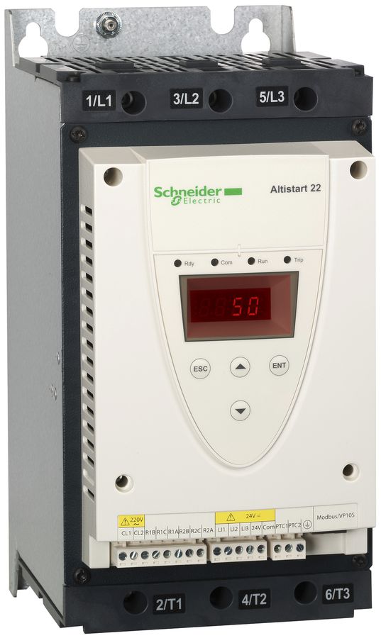 Softstarter Schneider Electric 230…600V, 75A 45kW, ATS22D75S6